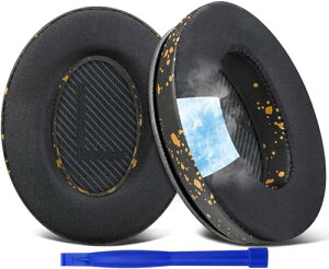 �C���[�p�b�h Bose QuietComfort 35 & 35ii (QC35 & QC35ii) ���C�����X �w�b�h�z�� ���� �C���[�N�b�V���� �w�b�h�z���p�b�h �Չ� �����x�t�H�[�� �⊴�p�b�h (�u���b�N�S�[���h) �݊��i ��֕i