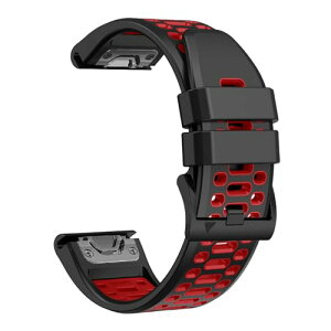 GARMIN Fenix 7X 6X 5X 5 6 �x���g 22mm �V���R�� �o���h �W�� �؃g�� ���K �G�N�T�T�C�Y �ւ��x���g �K�[�~���E�H�b�` �X�|�[�c ���v�x���g �h���� �K�[�~�� �����o���h (�u���b�N+���b�h 22mm)