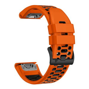 GARMIN Fenix 7X 6X 5X 5 6 �x���g 22mm �V���R�� �o���h �W�� �؃g�� ���K �G�N�T�T�C�Y �ւ��x���g �K�[�~���E�H�b�` �X�|�[�c ���v�x���g �h���� �K�[�~�� �����o���h (�I�����W�{�u���b�N 22mm)
