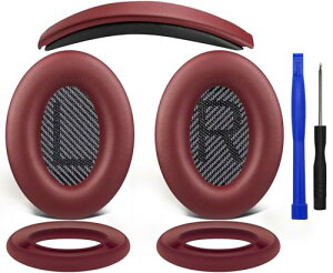 �C���[�p�b�h + �w�b�h�o���h + �C���[�p�b�h�J�o�[ Bose QuietComfort 35 QC35 QC35 ii Over-Ear �w�b�h�Z�b�g ���� �L�b�g �w�b�h�z�� �ւ� �p�b�h �򉻖h�~ �N�b�V���� (�o�[�K���f�B)