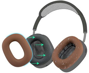 �C���[�p�b�h�J�o�[ �w�b�h�p�b�h�P�[�X for AirPods Max �w�b�h�z�� �ی�P�[�X �_�炩���V���R�� �򉻖h�~ �h�o �h�� ��� �􂦂� (�R�[�q�[-1�y�A)