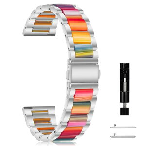 �X�}�[�g�E�H�b�` �x���g 22mm �r���v �����x���g���� �o���h Huawei Watch 5 46mm /Huawei Watch GT 5 Pro/GT 5/GT 4 46mm / Xiaomi Watch S4 / Amazfit Bip 6/Bip 5 �����X�e�����X�� �����o���h �ւ��X�g���b�v �ϋv����