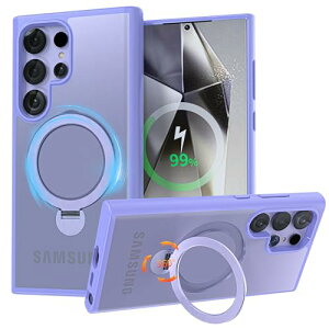 Galaxy S24 Ultra �P�[�X Magsafe ��]�X�^���h ��_ ���� �������� �}�O�Z�[�t �����͂Ȏ��� �c���� �ϏՌ� �M�����N�V�[ S24 �E���g��/docomo SC-52E / au SCG26 �p�J�o�[ �w��h�~ ���ϖh�~ 6.8 �C���` �p�[