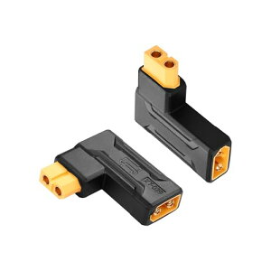 XT60�I�X-���X�R�l�N�^�[�A�_�v�^ XT60���C�����X�A�_�v�^�[ RC FPV �g�C�J�[ ��s�@ �h���[�� �o�b�e���[�p 2�� (90°XT60�I�X-XT60���X)