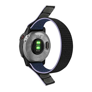 Garmin Fenix 8 Fenix 7x Fenix 7 Fenix 6 Fenix 5 �x���g 26mm �i�C���� ���� �o���h �ւ��x���g ���y�ʂő����� �ʋC �� �E���ȒP �ȒP���t�� �j�����p (�~�b�h�i�C�g�u���[ 26mm)
