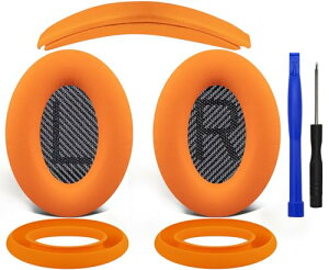 �C���[�p�b�h + �w�b�h�o���h + �C���[�p�b�h�J�o�[ Bose QuietComfort 35 QC35 QC35 ii Over-Ear �w�b�h�Z�b�g ���� �L�b�g �w�b�h�z�� �ւ� �p�b�h �򉻖h�~ �N�b�V���� (�I�����W)
