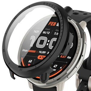 Amazfit Active 2 �P�[�X �ی�J�o�[ �X�}�[�g�E�H�b�`�P�[�X �����K���X ��̌^ �ϏՌ� PC�f�� �����^ �J�o�[ ���h�~ �������� �ϏՌ� �S�ʕی� �E���ȒP �y�� Amazfit Active 2 �u���b�N