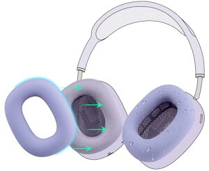 �C���[�p�b�h�J�o�[ �w�b�h�p�b�h�P�[�X for AirPods Max �w�b�h�z�� �ی�P�[�X �_�炩���V���R�� �򉻖h�~ �h�o �h�� ��� �􂦂� (�p�[�v��-1�y�A)
