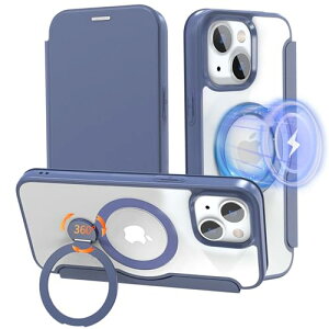 iPhone 15 Plus �蒠�^ �P�[�X 360°��]�X�^���h �J�[�h���[ MagSafe �����O�t�� �c���� �N���A �y�� ���^ �ϏՌ�iPhone15 Plus �X�}�z�P�[�X �S�ʕی� �A�C�t�H��15 Plus �g�уJ�o�[ �}�O�Z�[�t ������� 