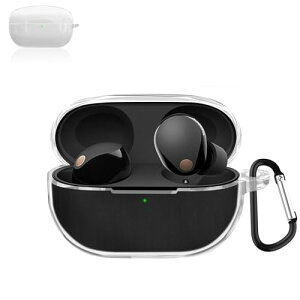 Sony WF-1000XM5 �P�[�X �\�j�[ WF-1000 XM5 �J�o�[ �����h�~ �L�Y�h�~ TPU�P�[�X �����[�d�\ �S�ʕی� �J���r�i�t�� (�N���A)