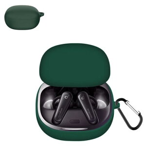 Anker Soundcore Liberty 4 �P�[�X Anker Soundcore Liberty 4 �J�o�[ �����h�~ �L�Y�h�~ �V���R���P�[�X �����[�d�\ �S�ʕی� �J���r�i�t�� (�O���[��)