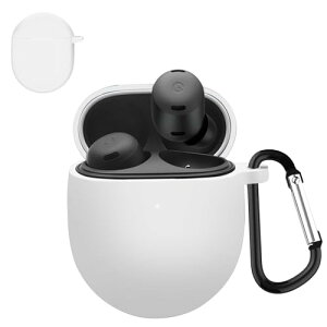 Google Pixel Buds Pro 2 �P�[�X Pixel Buds Pro �J�o�[ �����h�~ �L�Y�h�~ �V���R���P�[�X �����[�d�\ �S�ʕی� �J���r�i�t�� Pixel Buds Pro 2 / Pixel Buds Pro (�z���C�g)