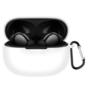 xiaomi redmi buds 5 pro �P�[�X ���ɔ� �V���R�� LED�� �ϏՌ� �h�� �h�o �y�ʃf�U�C�� ���C�����X�[�d�Ή� ���h�~ �����h�~ �V���v���X���� �J���r�i�t�� (�z���C�g)