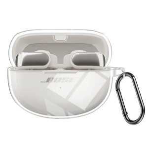 Bose Ultra Open Earbuds �P�[�X �J�o�[ Bose Ultra Open Earbuds �Ή� �C���z���S�ʕی�J�o�[ ���� TPU�J�o�[ �[�d�P�[�X�J�o�[ �����h�~ �L�Y�h�~ �ϏՌ� �S�ʕی� �[�d�֗� Bose Ultra Open Earbuds �ی�P�[�X 