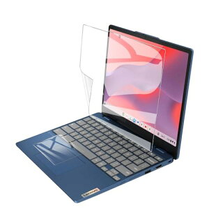 Lenovo IdeaPad Flex 3i Chromebook Gen8 �t�B���� 12.2�C���` �ی�t�B���� 2���Z�b�g (��ʁ{�^�b�`�p�b�h) ��K���X�f�� ���˖h�~ / �C�A���X �\�蒼���\ �S�ʃN���A�J�o�[