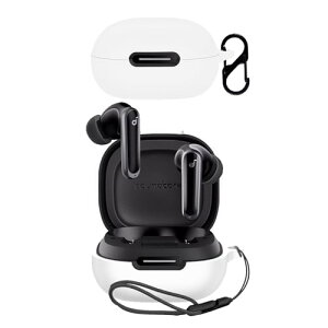 Anker Soundcore P40i �P�[�X �J�o�[ ���C�����X �C���z�� �V���R�� �ی�P�[�X (�J���r�i�t��+�X�g���b�v�t�� ) �����h�~ �L�Y�h�~ �ϏՌ� �����[�d�\ �h�� �h�o (�z���C�g)