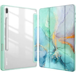 Galaxy Tab S9 FE Plus / Tab S9 Plus �P�[�X ���� �N���A �o�b�N�J�o�[ S Pen ���[ �O�܃X�^���h �I�[�g�X���[�v�@�\ ������� �蒠�^�y�� ���^ Tab S9 FE Plus / S9 �v���X 12.4�C���` �ی�P�[�X �ϏՌ� �S