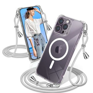 iPhone 14 Pro Max �P�[�X �N���A �V�����_�[ MagSafe�Ή� �ϏՌ� iPhone14ProMax �X�}�z�P�[�X �}�O�Z�[�t�Ή� ���� �D��X�g���b�v�t�� �A�C�t�H��14 Pro Max �J�o�[ ������ ��|�� �R�t�� ��|�� �V���O