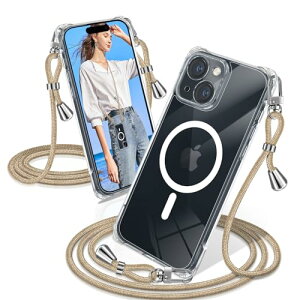 iPhone 14 Plus �P�[�X �N���A �V�����_�[ MagSafe�Ή� �ϏՌ� iPhone14Plus �X�}�z�P�[�X �}�O�Z�[�t�Ή� ���� �D��X�g���b�v�t�� �A�C�t�H��14 Plus�J�o�[ ������ ��|�� �R�t�� ��|�� �V���O���V��