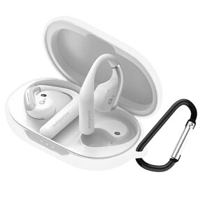 Anker Soundcore AeroFit �P�[�X �J�o�[ Soundcore AeroFit �V���R�� �\�t�g�P�[�X �ی�J�o�[ �h�� �h�o �����h�~ �L�Y�h�~ �S�ʕی� �y�� �J���r�i�t�� (�z���C�g)