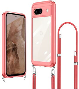 Google Pixel 8a �P�[�X �N���A �V�����_�[ ������ ��|�� �R�t�� �΂߂��� ���߉\�� Google Pixel8a �J�o�[ ���^ ���� PC�w�� + TPU�o���p�[ �ϏՌ� ���h�~ ���΂݂Ȃ� ���� ���C�����X�[�d�Ή� �s