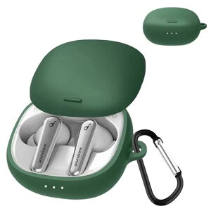Anker Soundcore Liberty Air 2 Pro �P�[�X Anker Soundcore Liberty Air 2 Pro �J�o�[ �����h�~ �L�Y�h�~ �V���R���P�[�X �����[�d�\ �S�ʕی� �J���r�i�t�� (�O���[��)