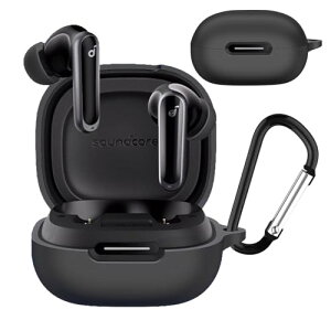 Anker Soundcore P40i �P�[�X Anker Soundcore P40i �J�o�[ �����h�~ �L�Y�h�~ �V���R���P�[�X �����[�d�\ �S�ʕی� �J���r�i�t�� (�u���b�N)