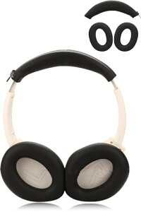Anker soundcore Q20i �P�[�X �J�o�[ Anker soundcore Q20i �V���R�� �P�[�X�J�o�[�L�b�g �C���[�p�b�h�J�o�[+�w�b�h�o���h�J�o�[ ���h�~ �w��h�~ ����h�~ �\�t�g �h�o ���􂢉\ (�u���b�N) �݊��i ��