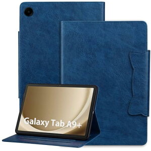 Galaxy Tab A9 Plus �^�u���b�g �P�[�X Galaxy Tab A9 Plus �P�[�X �蒠�^ Galaxy Tab A9+ �P�[�X SM-X210 / SM-216 / SM-X218 �P�[�X ���킢���L�� �X�^���h�@�\ �ϏՌ� ����PU���U�[ �J�[�h���[ ���΃N���b�v �S�ʕ�