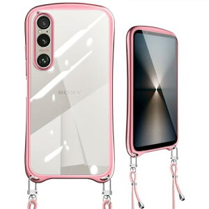 Xperia 1 VI SO-51E �P�[�X �V�����_�[ �N���A Xperia 1 VI so-51e �J�o�[ �΂߂��� ��|�� ���|�� ��|�� �X�g���b�v�t�� �ϏՌ� ���b�L���H ���^ �y�� TPU �o���p�[ �G�N�X�y���A 1 VI �؍� ���� ���킢