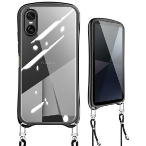 Xperia 10 VI SO-52E �P�[�X �V�����_�[ �N���A Xperia 10 VI �J�o�[ �΂߂��� ��|�� ���|�� ��|�� �X�g���b�v�t�� �ϏՌ� ���b�L���H ���^ �y�� TPU �o���p�[ �G�N�X�y���A 10 VI so-52e �؍� ���� ����