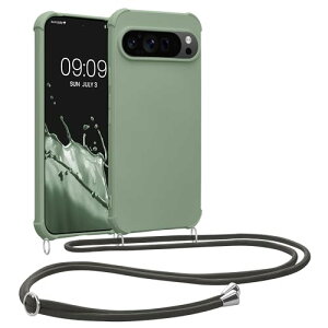 �X�}�z�V�����_�[ Google Pixel 9 / Pixel 9 Pro�Ή� �P�[�X - TPU �J�o�[ ���|�� �X�g���b�v�t�� �O���[���O���[ �݊��i ��֕i