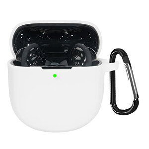 Bose QuietComfort Earbuds II / Bose QuietComfort Ultra Earbuds �P�[�X �V���R���� �S�ʕی� �����h�~ �L�Y�h�~ �ϏՌ� �����[�d�\ �y�ʏ��^ �J���r�i�t�� (�z���C�g) �݊��i �ЊO�i