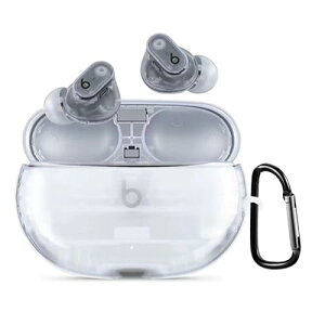Beats Studio Buds / Beats Studio Buds+ �P�[�X TPU�� �S�ʕی� �����h�~ �L�Y�h�~ �ϏՌ� �����[�d�\ �y�ʏ��^ �J���r�i�t�� (�N���A) �݊��i �ЊO�i