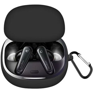 Anker Soundcore Liberty 4 �P�[�X �V���R���� �S�ʕی� �����h�~ �L�Y�h�~ �ϏՌ� �����[�d�\ �y�ʏ��^ �J���r�i�t�� (�u���b�N) �݊��i �ЊO�i
