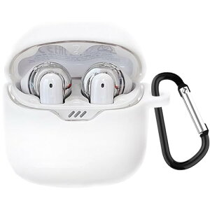 JBL TUNE FLEX �P�[�X �V���R���� �S�ʕی� �����h�~ �L�Y�h�~ �ϏՌ� �����[�d�\ �y�ʏ��^ �J���r�i�t�� (�z���C�g) �݊��i �ЊO�i