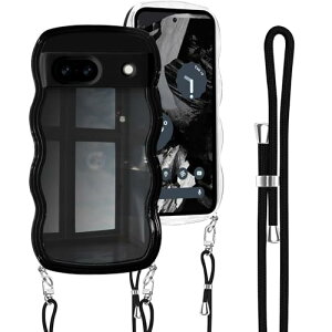 Google Pixel 8a �P�[�X �N���A �V�����_�[ Pixel 8a �J�o�[ ��|�� ������ �΂߂��� �R�t�� �X�g���b�v�t�� �؍� ���� ���킢�� ���� ���^ �y�� �ϏՌ� �V���R�� TPU �o���p�[ �O�[�O�� �s�N�Z��8a 