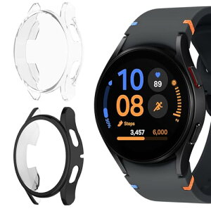 Galaxy Watch FE 40mm �J�o�[ �ی�P�[�X TPU ���b�L �\�t�g�v���e�N�^�[ �P�[�X ��̌^ �S�ʕی� �ϏՌ� 99�������ߗ� �����^ �����ȒP ���h�~ ���v�J�o�[ �R���p�`�u�� �M�����N�V�[ �E�H�b�`FE 40mm