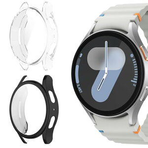 Galaxy Watch 7 44mm �ی�P�[�X �J�o�[ TPU ���b�L �\�t�g�v���e�N�^�[ �P�[�X ��̌^ �S�ʕی� �ϏՌ� 99�������ߗ� �����^ �����ȒP ���h�~ ���v�J�o�[ �R���p�`�u�� �M�����N�V�[ �E�H�b�`7 44mm -