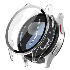 Samsung Galaxy Watch 7 44mm �P�[�X �����K���X�t�B���� �ی� �J�o�[ �d���|��PC�f�� ��̉� �ϏՌ� ���h�~ �ϐF�h�~ �S�ʃJ�o�[ �S�ʕی� �X�}�[�g�E�H�b�` Samsung Galaxy Watch 7 44 mm (�N���A)