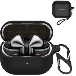 Samsung Galaxy Buds3 FE / Buds3 / 3 Pro �P�[�X �J�o�[ �֗� �J���r�i�t ���s �y�� �L�Y�h�~ �h�o �h�k �y�ʏ��^ �����[�d�\ Galaxy Buds3 FE / Buds3 / 3 Pro �P�[�X (�u���b�N)