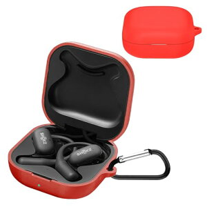 Shokz OpenFit �P�[�X �J�o�[ Shokz OpenFit �V���R�� �\�t�g�P�[�X �ی�J�o�[ �h�� �h�o �����h�~ �L�Y�h�~ �S�ʕی� �y�� �J���r�i�t�� (���b�h)