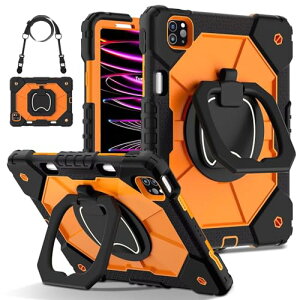 360�x��] iPad Air4 / iPad Air5�P�[�X �y�� ���[ �V���R�� �h�o iPad Pro11 �� 4 3 2 1 ���� ���P�[�X ���|�� �L�b�Y �q���J�o�[ �����O�n���h�� �c�u�� ���u�� �X�^���h �ϏՌ� �����h�~ ��+�I�����W