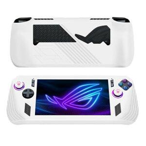 ASUS Rog Ally X (2024) �P�[�X ���ϏՌ� �S�ʕی� �h�~ �C�A�[�� ���E�ȒP �h���h�o �y�� ���L�� ���ł��ǂ��ł��f�o�C�X��ی삵�܂� �j�����p ASUS Rog Ally X (2024) �P�[�X �J�o�[ (�z���C�g)