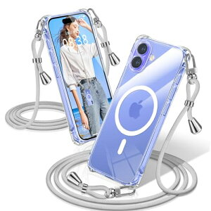 iPhone 16 Plus �P�[�X �N���A �V�����_�[ MagSafe�Ή� �ϏՌ� iPhone16Plus �X�}�z�P�[�X �}�O�Z�[�t�Ή� ���� �D��X�g���b�v�t�� �A�C�t�H��16 Plus�J�o�[ ������ ��|�� �R�t�� ��|�� �V���O���V��