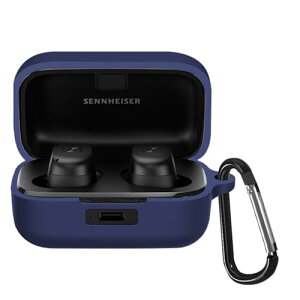 Sennheiser Momentum True Wireless 4 / Momentum True Wireless 3 �P�[�X �V���R���� �S�ʕی� �����h�~ �L�Y�h�~ �ϏՌ� �����[�d�\ �y�ʏ��^ �J���r�i�t�� (�u���[) �݊��i �ЊO�i