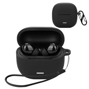 Redmi Buds 6 Lite �P�[�X �J�o�[ Redmi Buds 6 Lite �V���R�� �P�[�X �y�� ���^ ����~�� ���[�J�o�[ �S�ʕی� �[�d�֗� Redmi Buds 6 Lite �ی�P�[�X (�u���b�N)