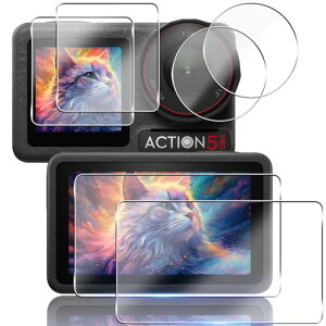 DJI Osmo Action 5 Pro �K���X�t�B���� 9H�d�x �S�ʕی� ���E���h�G�b�W���H DJI Osmo Action 5Pro �J�����ی�t�B���� �P�[�X �ϏՌ� �����ߗ� �������� �w��h�~ ��U�h�~ �A���`�X�N���b�` �����z�� �C