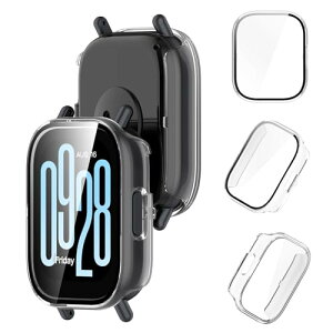 Redmi Watch 5 Lite �P�[�X PC�f�ށ{�����K���X�t�B���� ��̌^ �y�� ���^ ��U�h�~ �ی�J�o�[ �ϏՌ� �����ߗ� ���h�~ �S�ʕی� �X�}�[�g�E�H�b�` redmi watch 5 lite �ی�P�[�X (����)