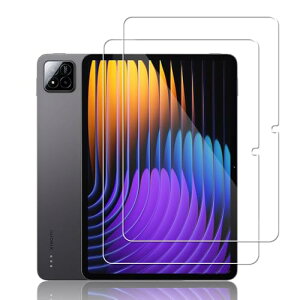 2���Z�b�g Xiaomi Pad 7 / 7 Pro �t�B���� �K���X�t�B���� 9H�d�x�̉t���ی� 0.3mm �����^ �A�T�q�K���X�̗p �ώw�� ������ �����ߗ� 2.5D���E���h�G�b�W���H Xiaomi Pad 7 / 7 Pro �ی�t�B���� (������)